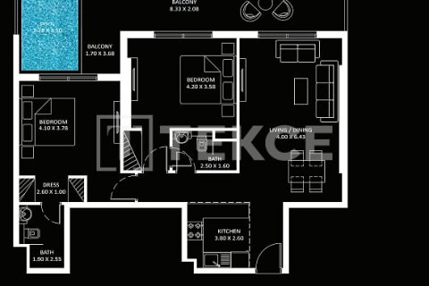דירה למכירה ב Jumeirah Lake Towers, Dubai, איחוד האמירויות  2 חדרי שינה, 102 מ"ר, מספר 563358 - תמונה 18