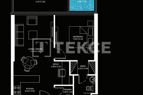 דירה למכירה ב Jumeirah Lake Towers, Dubai, איחוד האמירויות  2 חדרי שינה, 102 מ"ר, מספר 563358 - תמונה 17