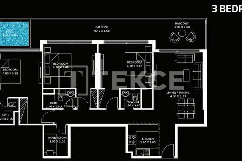 דירה למכירה ב Jumeirah Lake Towers, Dubai, איחוד האמירויות  2 חדרי שינה, 102 מ"ר, מספר 563358 - תמונה 19