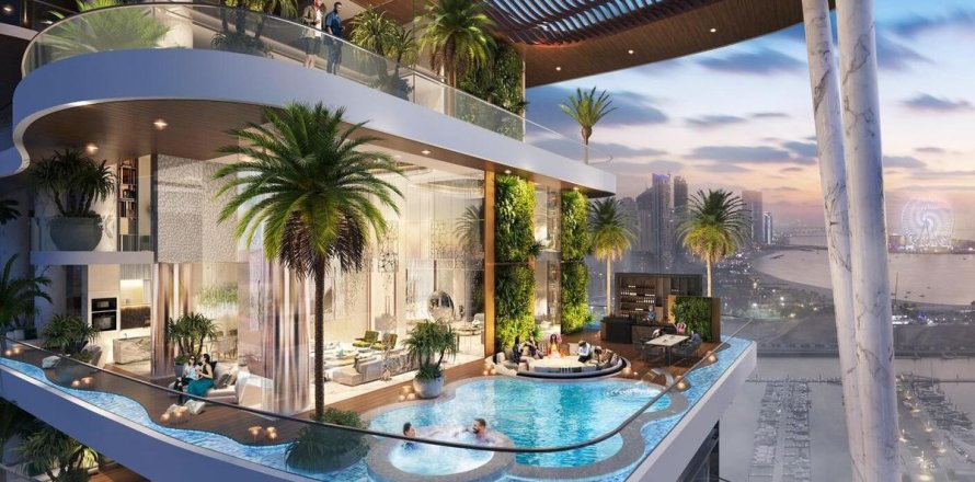 Penthouse în Dubai Harbour, Dubai, EAU 4 dormitoare, 562.9 mp.  №621579