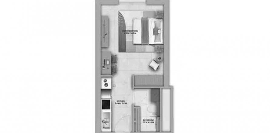 Apartment in Manarat Living 3 on the Saadiyat Island, Abu Dhabi, UAE 30 sq.m. № 572464