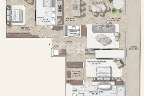 Apartment in Dubai, UAE 2 bedrooms, 225 sq.m. № 633191 - photo 14