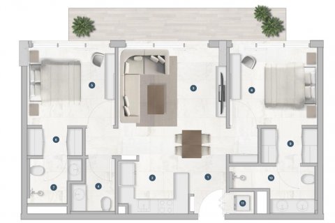 Müüa korter asukohaga Dubai, AÜE: 2 magamistoaga, 91 m² Nr 598550 - pilt 15