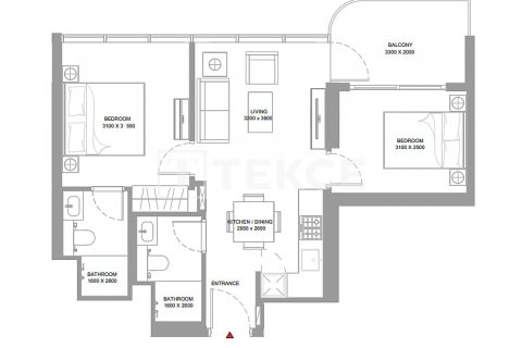 Apartment in Umm Al Quwain, UAE 2 bedrooms, 63 sq.m. № 570292 - photo 11
