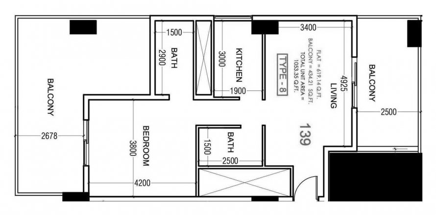 Apartment in Al Haseen Residences 4 in Dubai, UAE 1 bedroom, 98.27 sq.m. № 565043