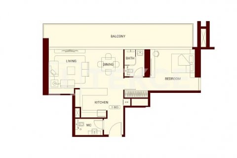 Byt v Jumeirah Village Circle, Dubai, SAE 1 ložnice, 65 m² Č.: 633283 - fotografie 11