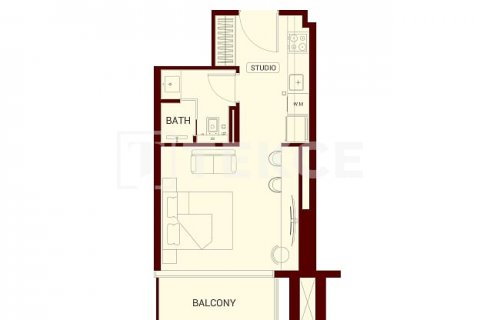 Byt v Jumeirah Village Circle, Dubai, SAE 1 ložnice, 65 m² Č.: 633283 - fotografie 9