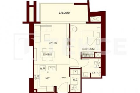Byt v Jumeirah Village Circle, Dubai, SAE 1 ložnice, 65 m² Č.: 633283 - fotografie 10