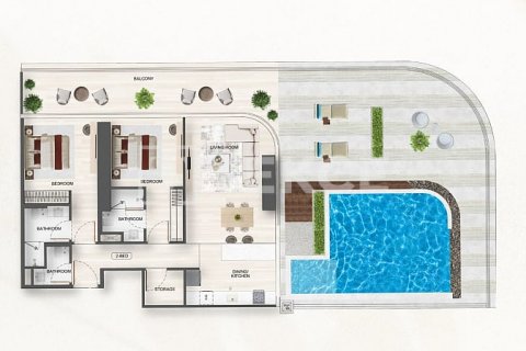 Byt v Jumeirah Village Triangle, Dubai, SAE 3 ložnice, 144 m² Č.: 633282 - fotografie 15