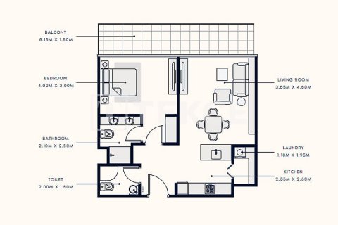 Byt v Meydan, Dubai, SAE 1 ložnice, 48 m² Č.: 601102 - fotografie 24