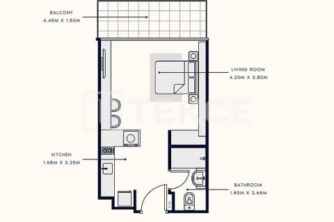Byt v Meydan, Dubai, SAE 1 ložnice, 48 m² Č.: 601102 - fotografie 23