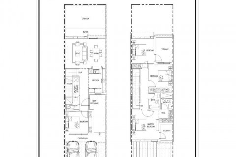 Rekkehus til salgs i Damac Lagoons, Dubai, Emiratene 4 soverom, 212 kvm Nr. 601787 - Foto 12