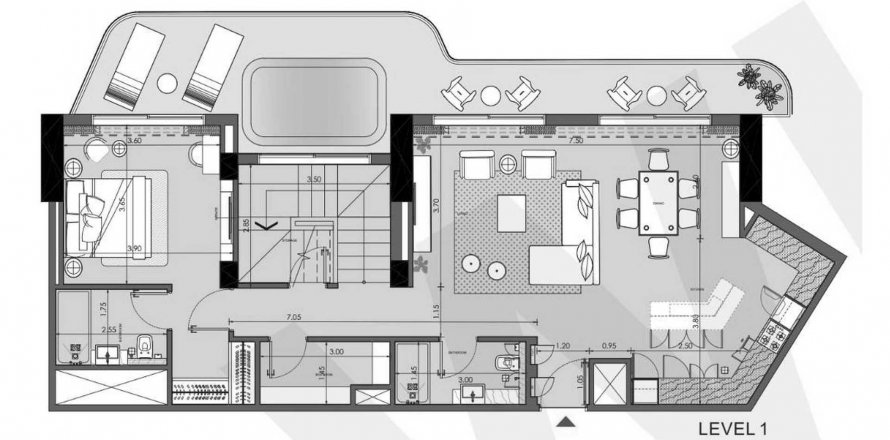 Byt v Azizi Wasel v Dubai, SAE 4 ložnice, 254.01 m² Č.: 564944