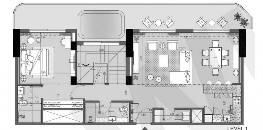 Byt v Azizi Wasel v Dubai, SAE 4 ložnice, 237.51 m² Č.: 564943