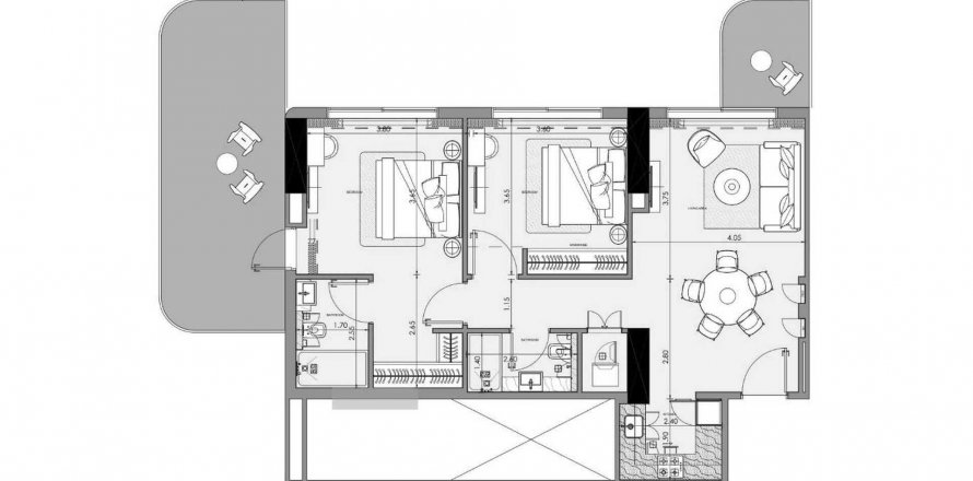 Apartment in Azizi Wasel in Dubai, UAE 2 bedrooms, 114.44 sq.m. № 564940