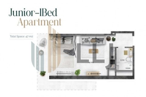 Byt v Al Reem Island, Abu Dhabi, SAE 53.4 m² Č.: 581236 - fotografie 6