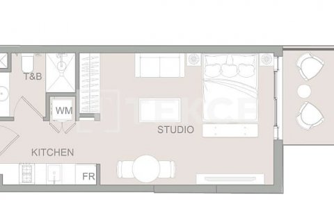 Byt v Jumeirah Village Circle, Dubai, SAE 2 ložnice, 114 m² Č.: 589362 - fotografie 22