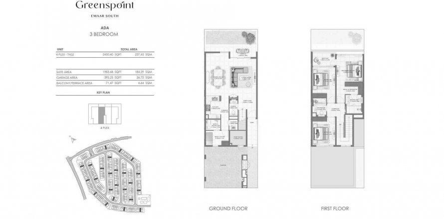 Řadový dům v Greenspoint v Dubai South (Dubai World Central), SAE 3 ložnice, 224.64 m² Č.: 581093