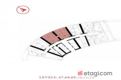Byt v Business Bay, Dubai, SAE 3 ložnice, 141.5 m² Č.: 580608 - fotografie 25
