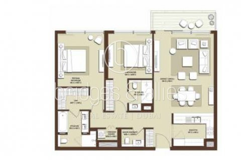 Byt v Dubai Hills Estate, SAE 2 ložnice, 122.3 m² Č.: 628827 - fotografie 18
