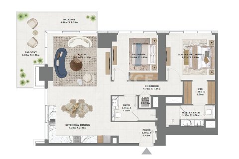 Byt v Dubai, SAE 3 ložnice, 171 m² Č.: 588866 - fotografie 10