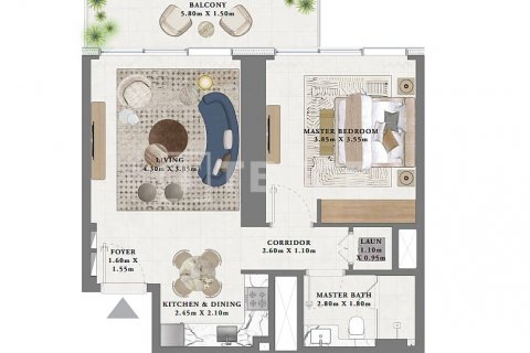 Byt v Dubai, SAE 3 ložnice, 171 m² Č.: 588866 - fotografie 9