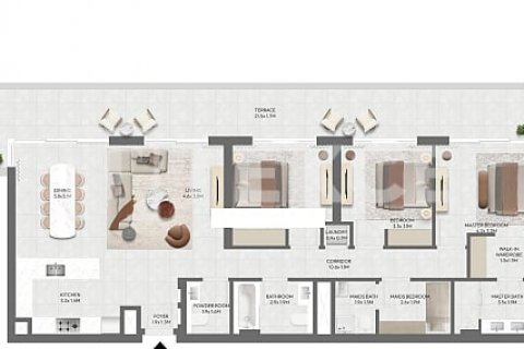 Byt v Dubai, SAE 3 ložnice, 192 m² Č.: 588863 - fotografie 10