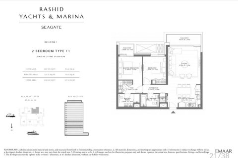 Appartamento in vendita a Mina Rashid, Dubai, EAU 2 camere da letto, 107.6 mq. № 578123 - foto 10