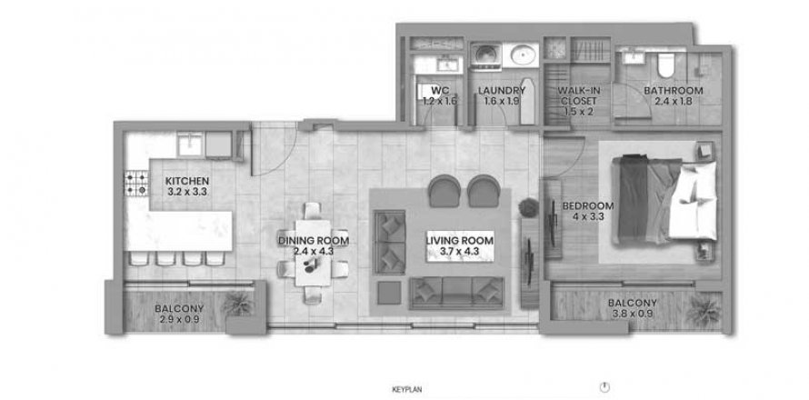 Apartment in Elemental 22 in Al Satwa, Dubai, UAE 1 bedroom, 78.13 sq.m. № 576153