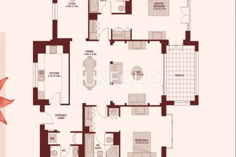 Apartament në Downtown Dubai (Downtown Burj Dubai), Emiratet e Bashkuara Arabe 2 dhoma gjumi, 162 m2. № 627514 - Foto 13