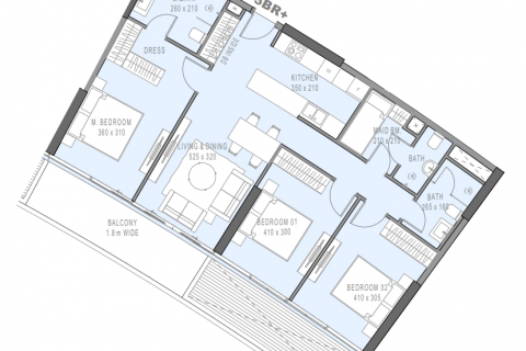 Apartmen di Al Reem Island, Abu Dhabi, UAE 3 bilik tidur, 112 meter persegi № 598568 - foto 2