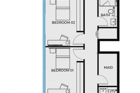 Apartament në Dubai, Emiratet e Bashkuara Arabe 3 dhoma gjumi, 154.74 m2. № 598564 - Foto 18