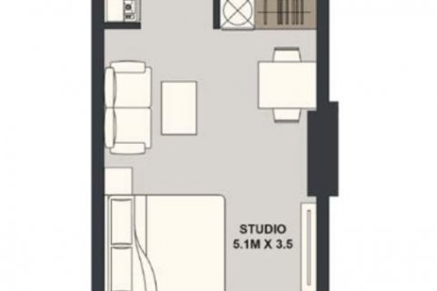Apartament në Maison Elysee 2 në Jumeirah Village Circle, Dubai, Emiratet e Bashkuara Arabe 1 dhomë, 37.06 m2. № 577367 - Foto 2