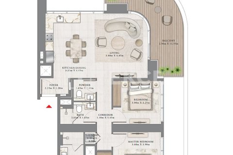 Apartment in Dubai Harbour, UAE 2 bedrooms, 128 sq.m. № 545677 - photo 9