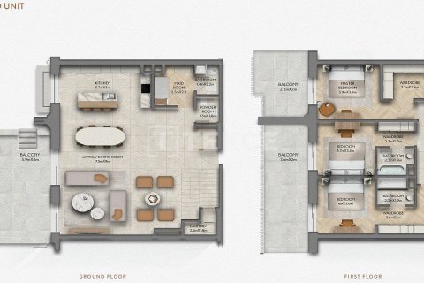 Byt na Yas Island, Abu Dhabi, SAE 3 ložnice, 205 m² Č.: 619513 - fotografie 20