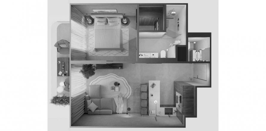 Appartement BINGHATTI CRESCENT à Jumeirah Village Circle, Dubai, EAU: 1 chambre, 69.35 m2 № 374415