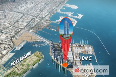 Byt v Maritime City, Dubai, SAE 2 ložnice, 110 m² Č.: 570404 - fotografie 11