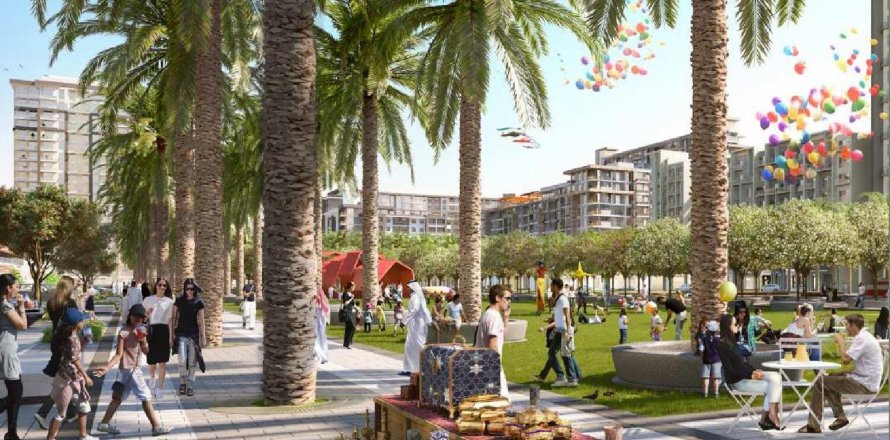 Byt v Ellison v Town Square, Dubai, SAE 2 ložnice, 130.62 m² Č.: 581109