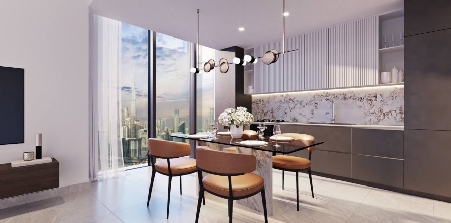 Byt v PENINSULA FOUR THE PLAZA v Business Bay, Dubai, SAE 1 ložnice, 80.19 m² Č.: 581052