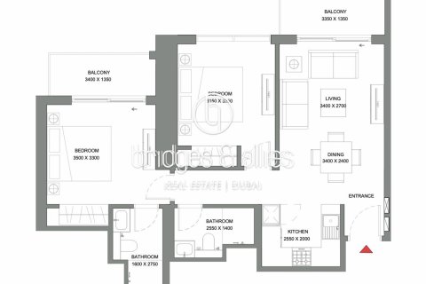 Byt v Mohammed Bin Rashid City, Dubai, SAE 2 ložnice, 83.9 m² Č.: 628909 - fotografie 16