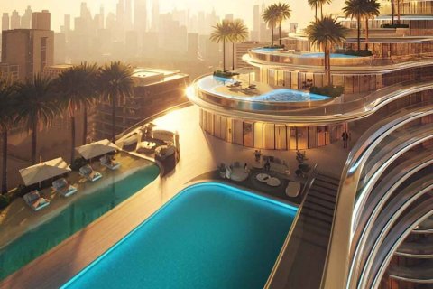 Apartmen di Binghatti Aquarise di Business Bay, Dubai, UAE 2 bilik tidur, 101.23 meter persegi № 589104 - foto 3