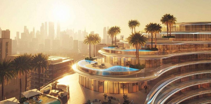 Apartmen di Binghatti Aquarise di Business Bay, Dubai, UAE 2 bilik tidur, 101.23 meter persegi № 589104