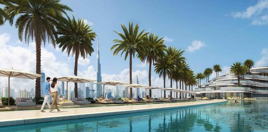 Apartmen di Binghatti Aquarise di Business Bay, Dubai, UAE 1 bilik tidur, 77.28 meter persegi № 589100